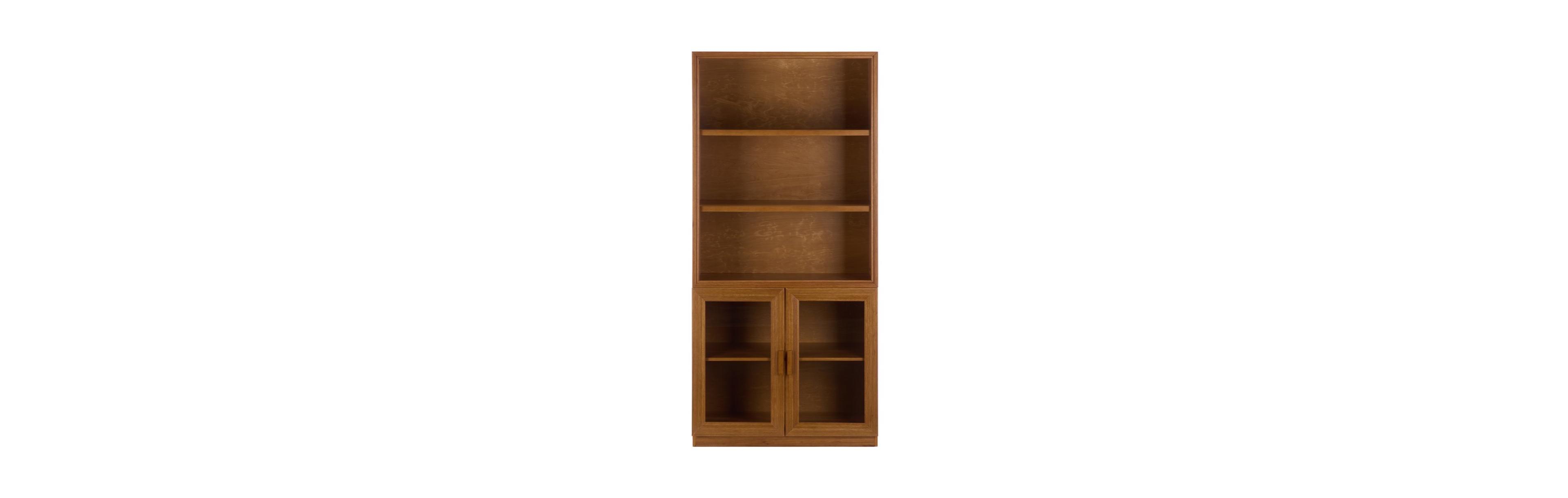 Augusta Home Jollie Glass Door Bookcase