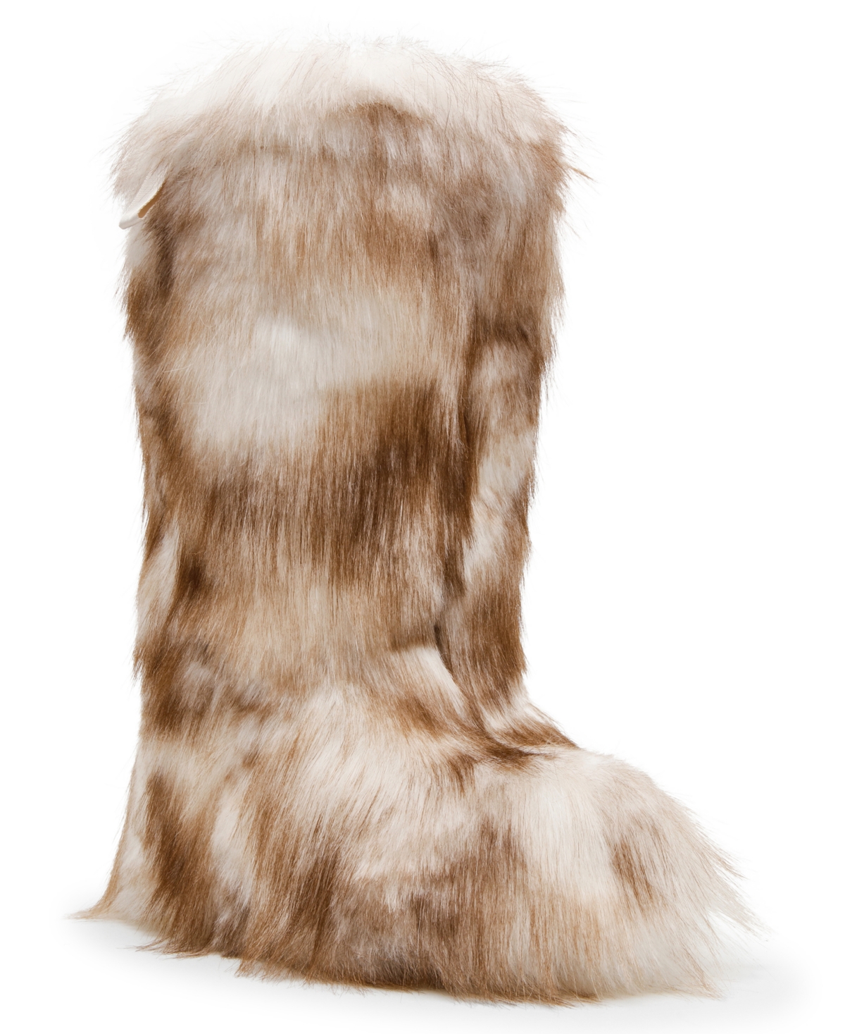 Steve Madden Women's Mallow Knee High Boots - Off White Multi - Size 8 - Faux Fur
