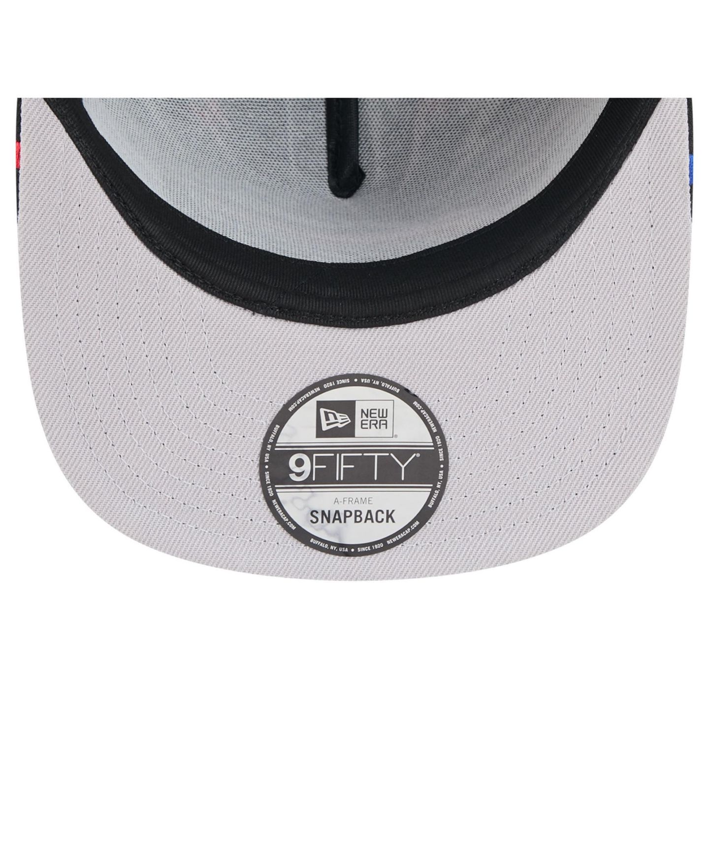 Мужская кепка New Era Black Buffalo Bills Bolt A-Frame 9FIFTY Snapback Hat — фото 2