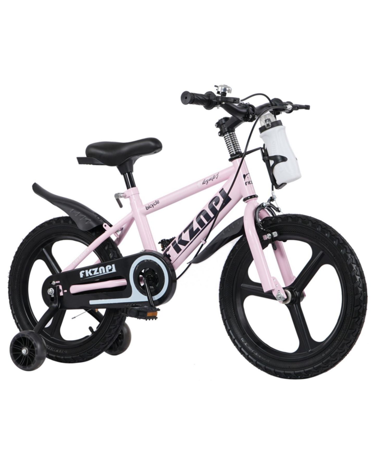 Детская игрушка ECHTPeak 16" Kids' Bike with Training Wheels and Adjustable Seat, 3–9 лет, цвет: Розовый — фото 8