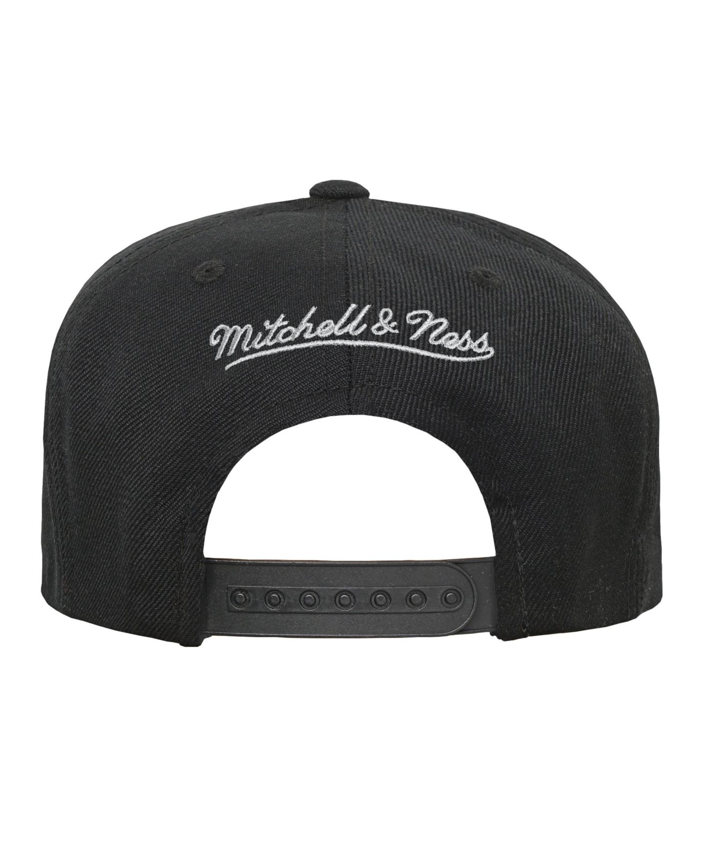 Детская кепка Mitchell & Ness Black Philadelphia 76ers Head Coach Flat Brim Snapback Hat — фото 2