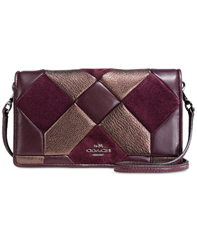 COACH Canyon Quilt Foldover Crossbody in Mixed Materials