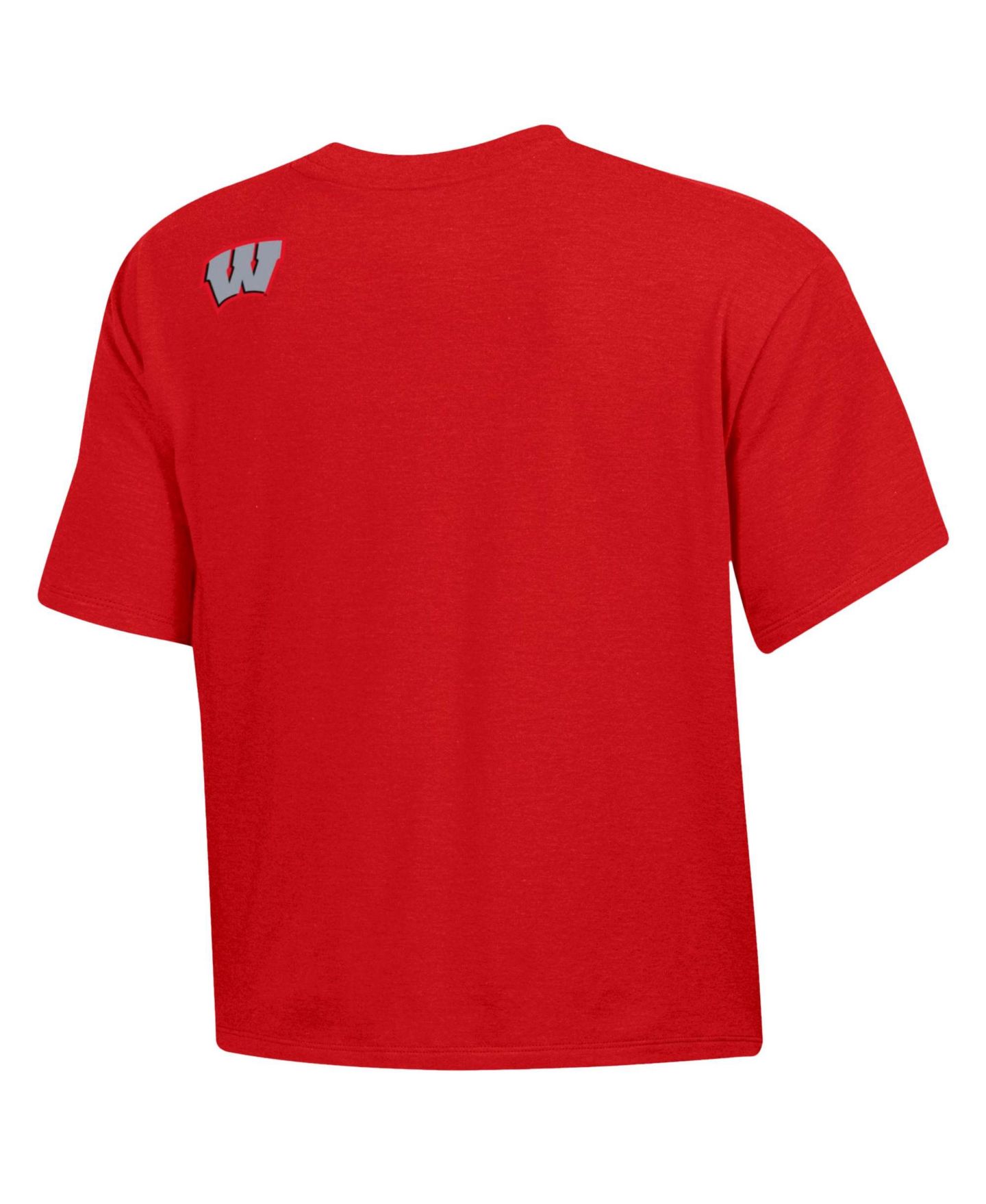 Женская футболка Under Armour Red Wisconsin Badgers 2026 Lambeau Field Collection Boxy Tri-Blend — фото 2