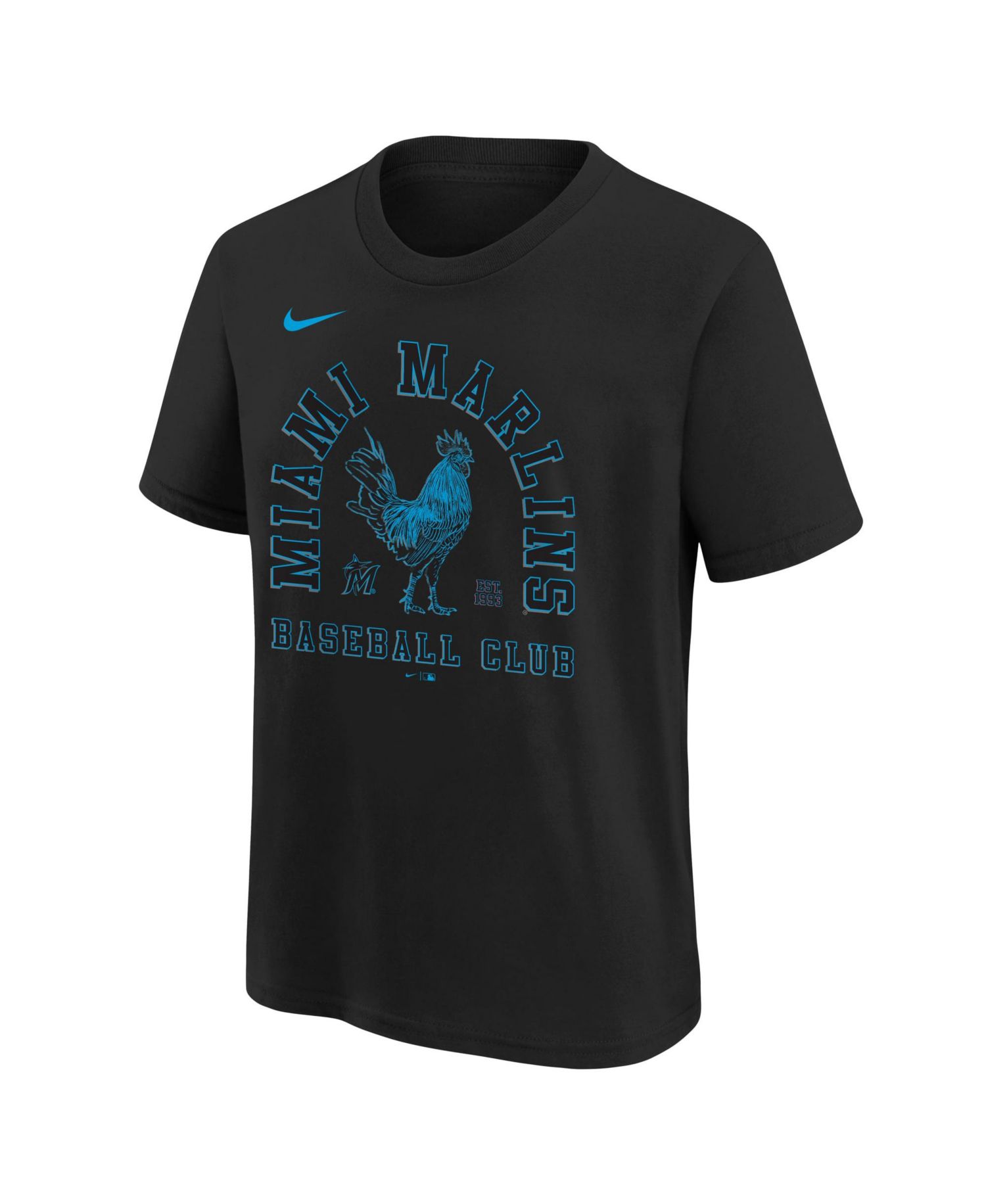 Big Boys and Girls Black Miami Marlins Hometown Collection T-Shirt