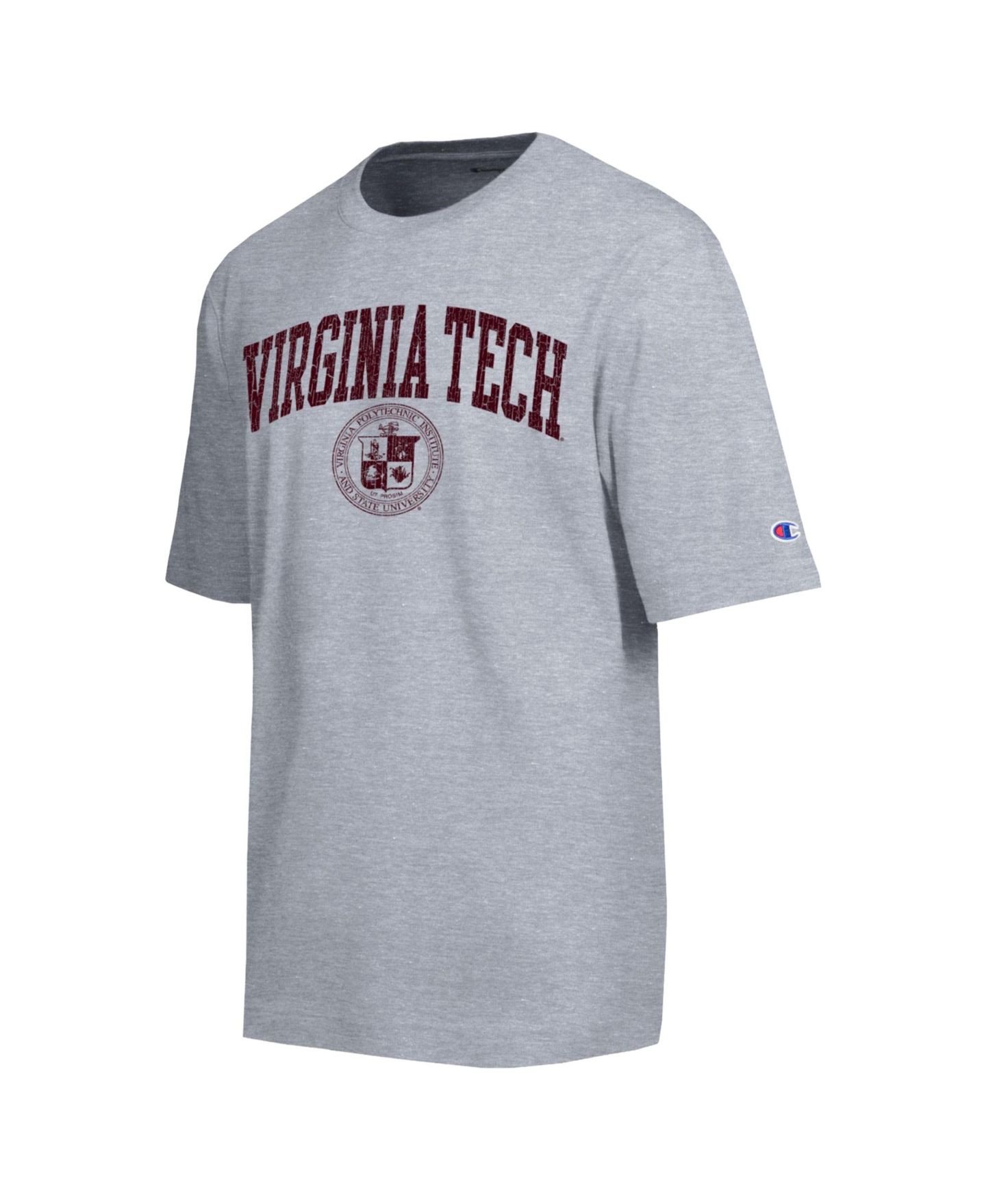 Мужская футболка Champion Heather Gray Virginia Tech Hokies Scholar All-Star — фото 3