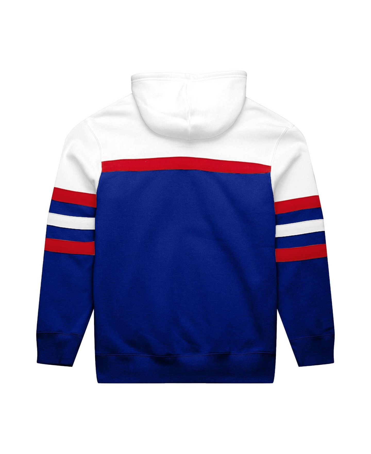 Мужское худи Mitchell & Ness White/Royal New England Patriots Big & Tall Head Coach — фото 2