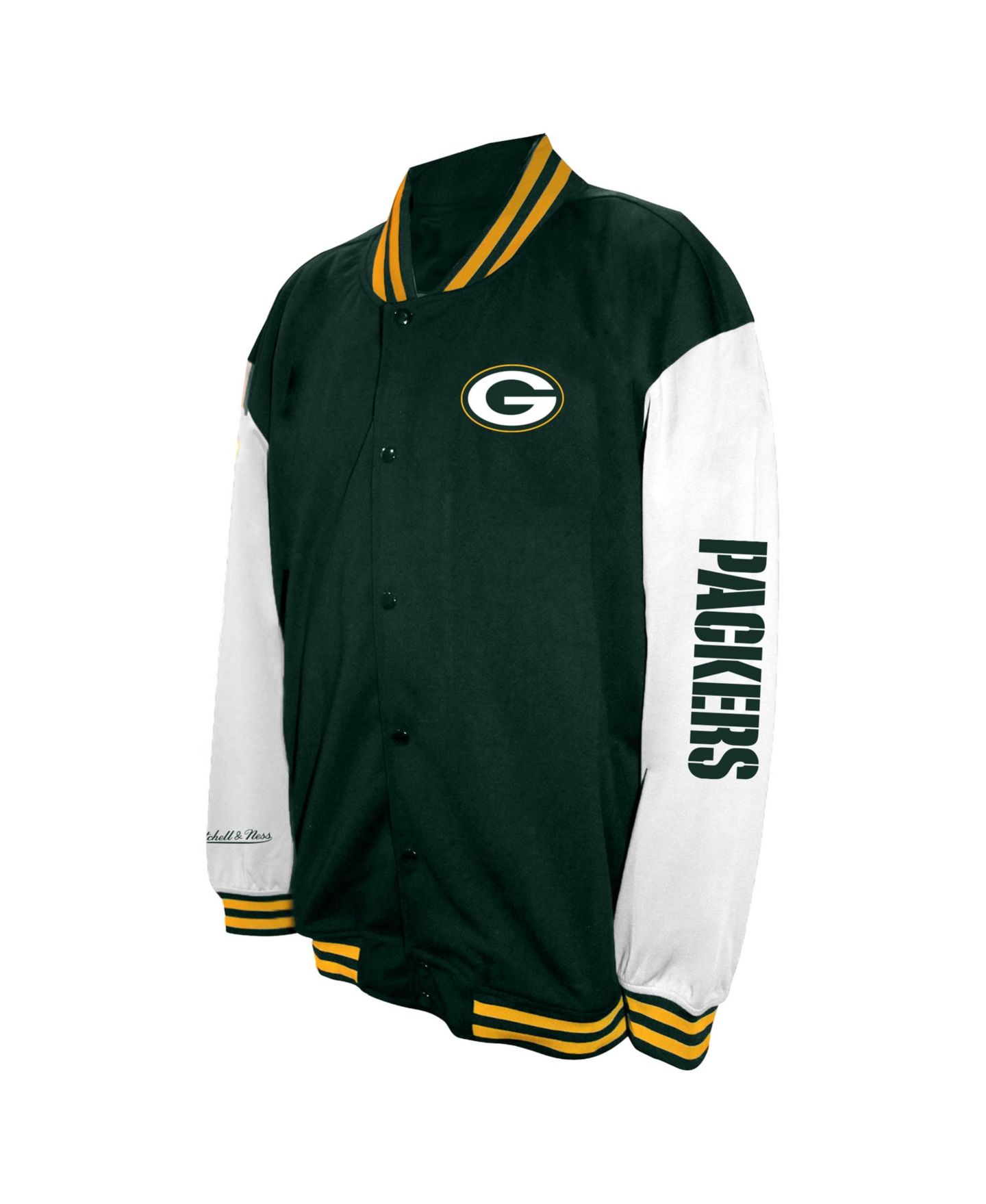 Мужская куртка Profile Green Green Bay Packers Big & Tall Full-Snap Varsity — фото 3
