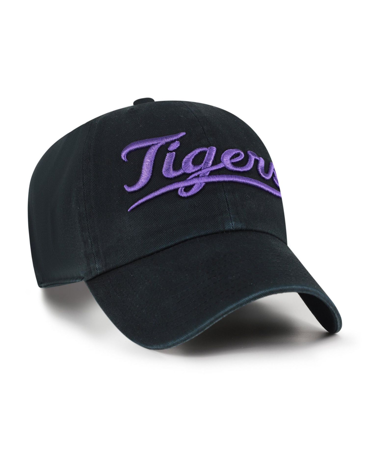 Men's '47 Black LSU Tigers Vault Clean Up Adjustable Hat