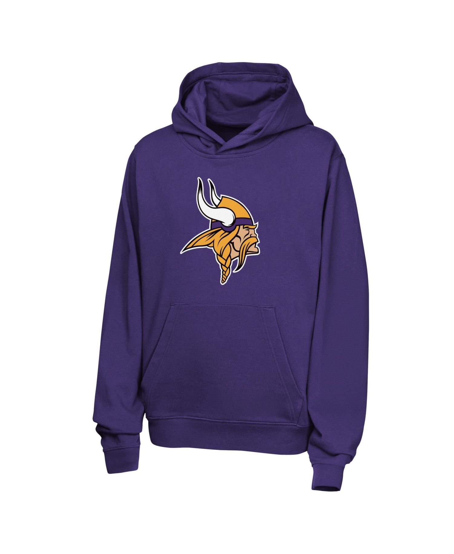Big Boys and Girls Justin Jefferson Purple Minnesota Vikings Name & Number Club Fleece Hoodie