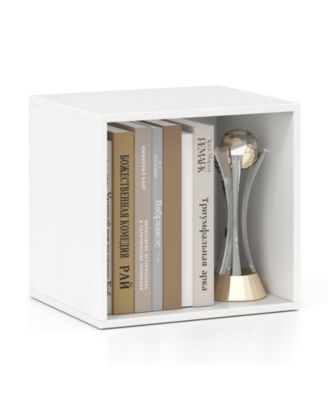 Cube Storage Organizer Stackable Open Book Shelf Wooden Display Shelving Unit