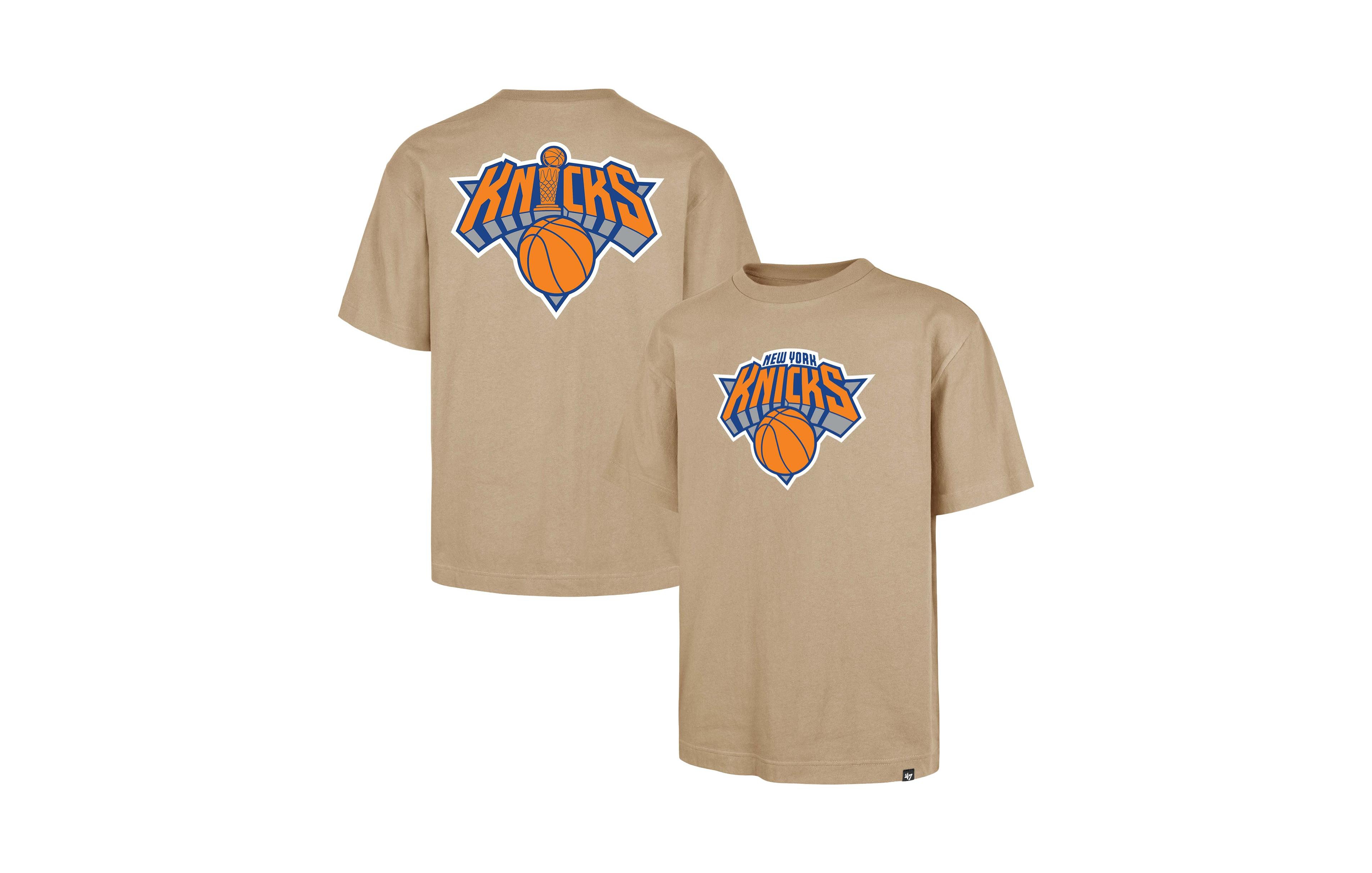 '47 Brand Men's Khaki New York Knicks Regional Backer T-Shirt