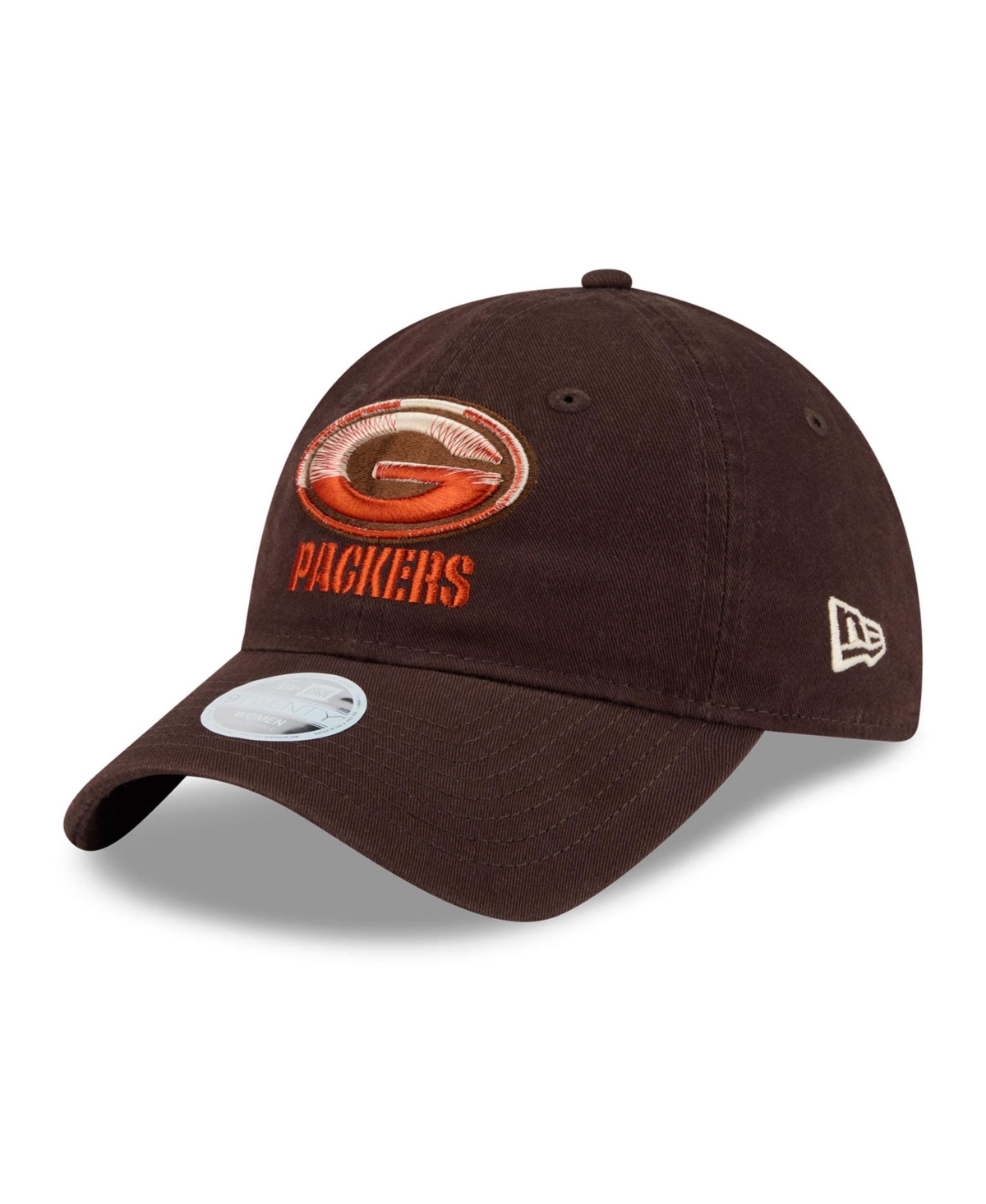 New Era Women's Brown Green Bay Packers Pumpkin Spice 9TWENTY Adjustable Hat - Brown