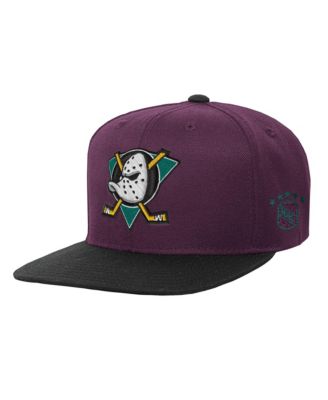 Big Boys and Girls  Purple/Black Anaheim Ducks Legendary Snapback Hat