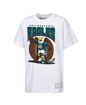 Big Boys and Girls  White Philadelphia Eagles Mascot Mania T-Shirt