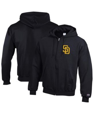 Men's Black San Diego Padres Powerblend Full-Zip Hoodie