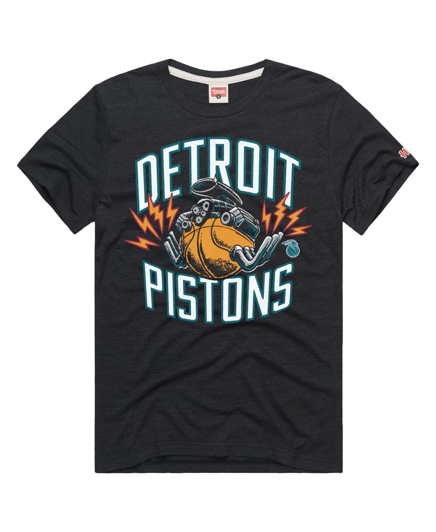 Men's and Women's Charcoal Detroit Pistons 2025 City Edition Tri-Blend T-Shirt