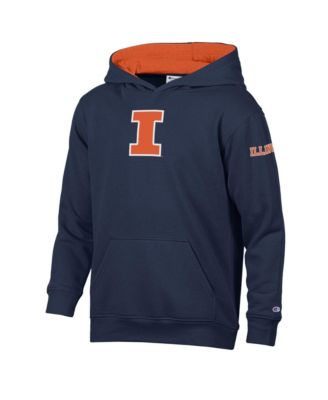Big Boys and Girls Navy Illinois Fighting Illini Fleece Hoodie