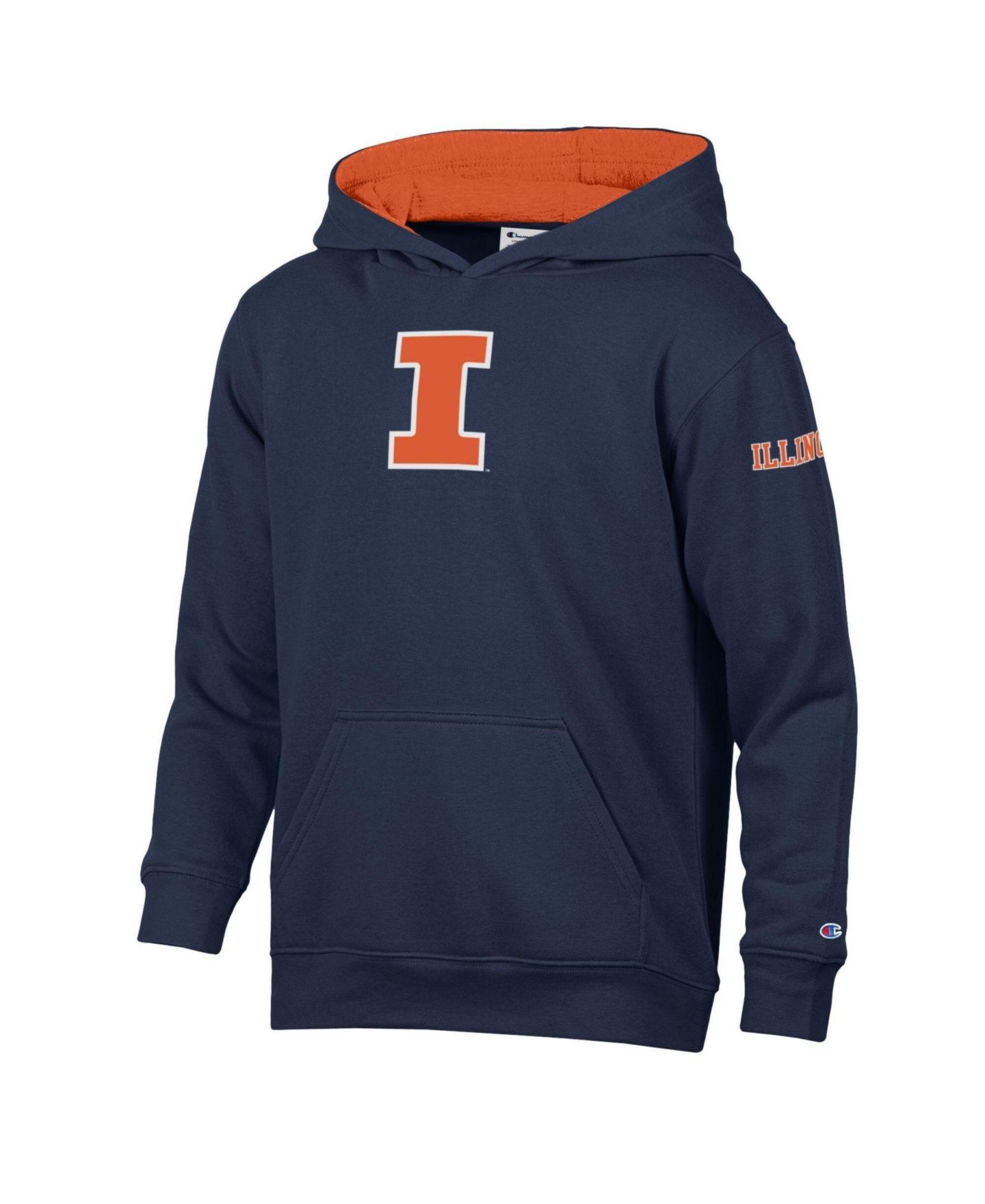 Детское худи Champion Navy Illinois Fighting Illini Fleece — фото 1
