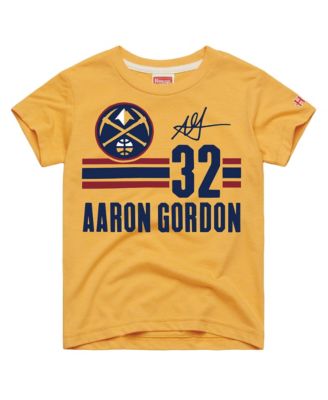 Big Boys and Girls Aaron Gordon Gold Denver Nuggets Remix Signature Name & Number Tri-Blend T-Shirt