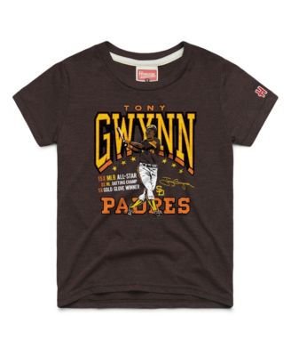 Big Boys and Girls Tony Gwynn Brown San Diego Padres Cooperstown Collection Player Graphic Tri-Blend T-Shirt