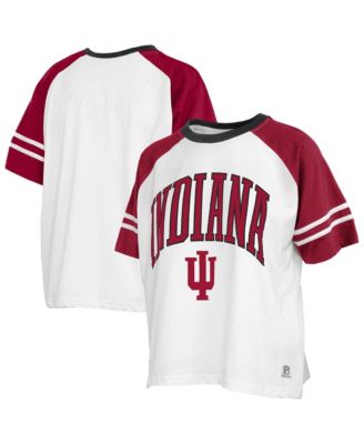 Women's White Indiana Hoosiers Sky Colorblock T-Shirt