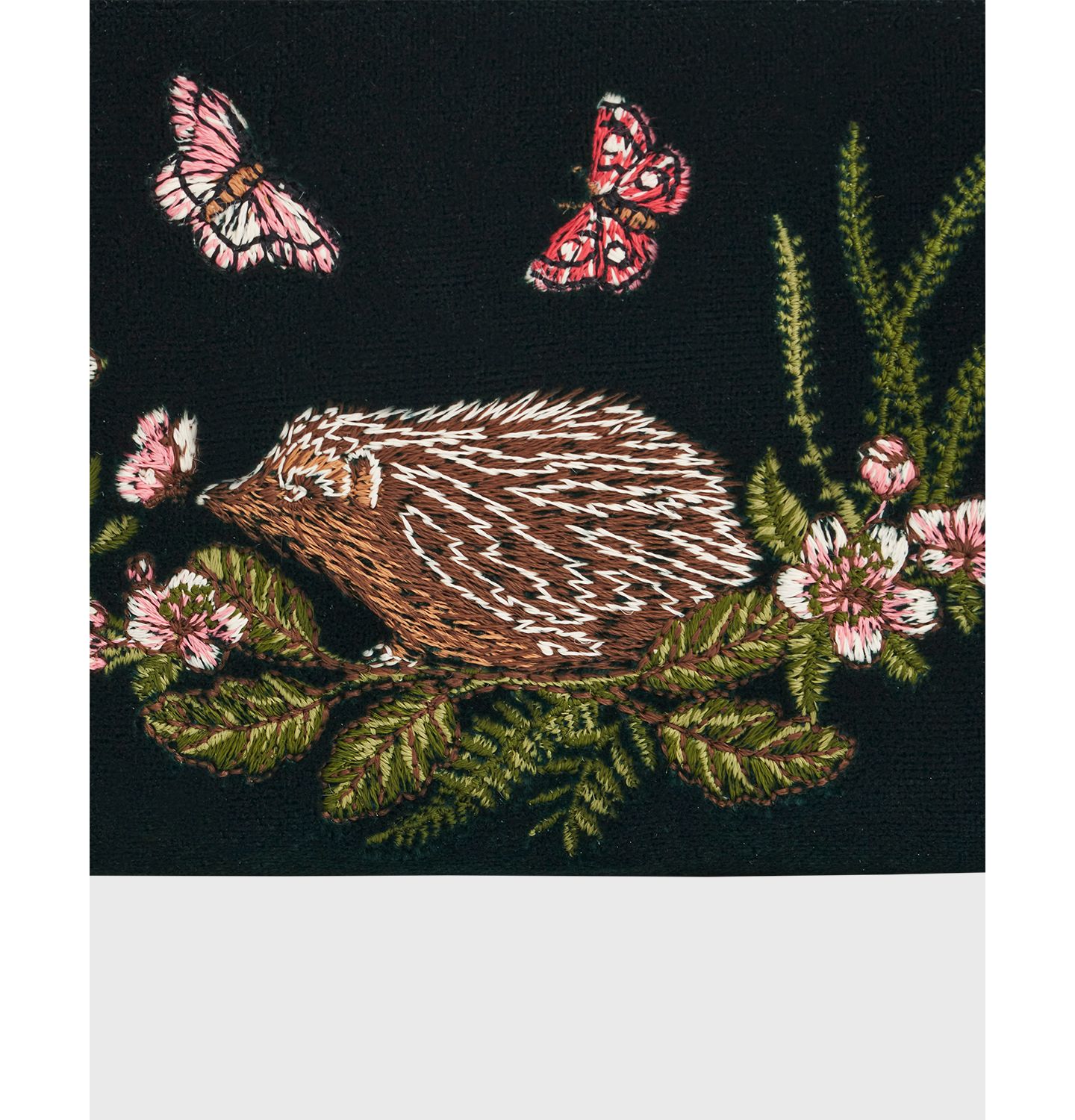 Женский кошелёк Fable England Hedgehog Embroidered Small Wallet, цвет: Тёмно-зелёный — фото 7