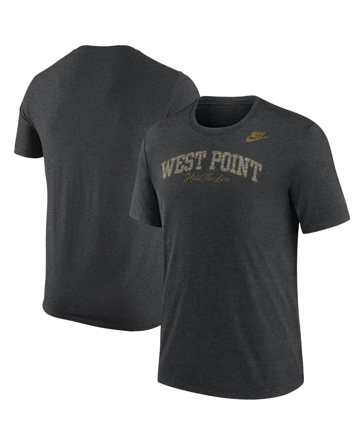 Nike Men's Heather Black Army Black Knights 2026 West Point Classic Collection Tri-Blend T-Shirt - Heather Black