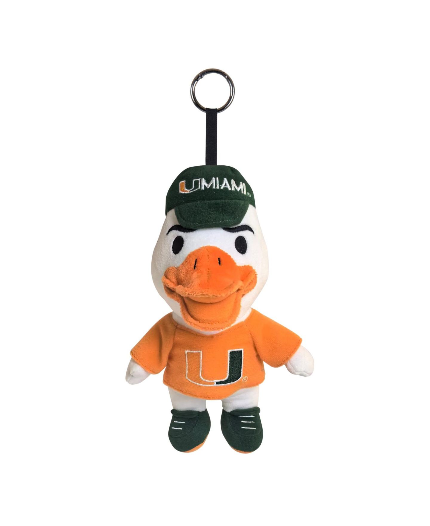 Женский брелок Logo Brands Miami Hurricanes Huddle Buddy Bag Charm — фото 1