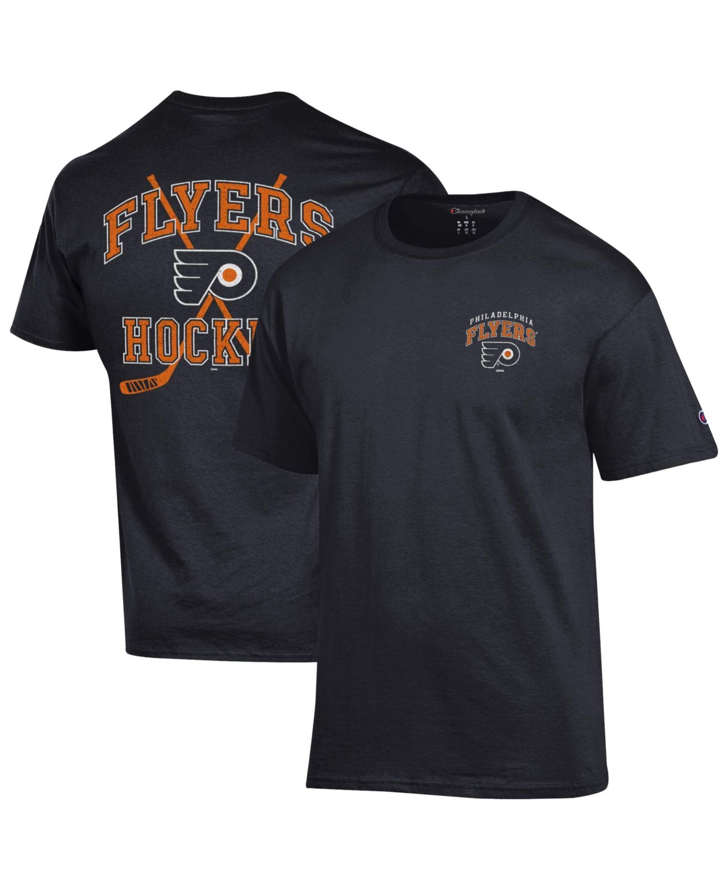 Men's Black Philadelphia Flyers Stick With It Jersey T-Shirt