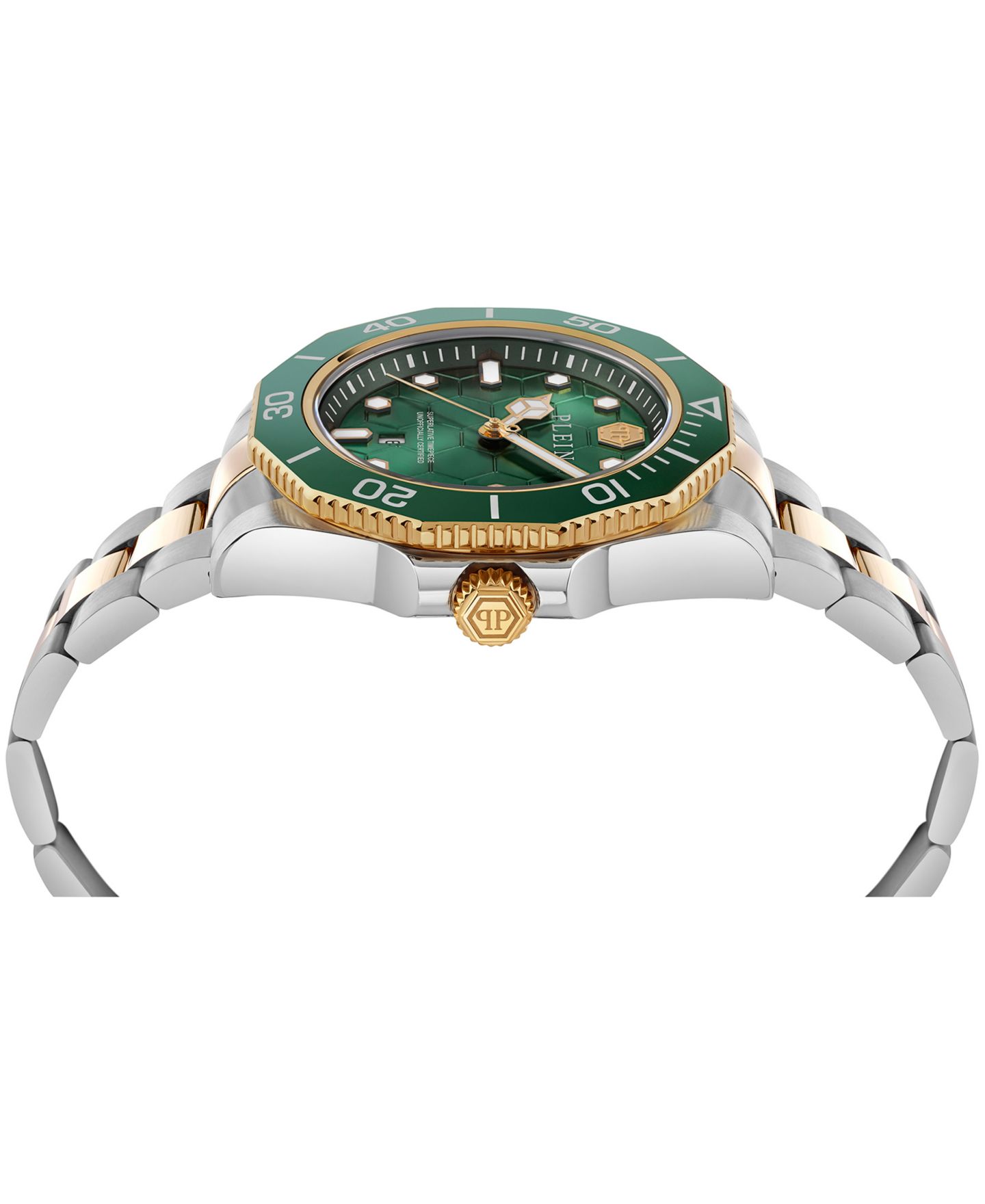 Мужские часы Philipp Plein Aquastorm Two-Tone Stainless Steel Bracelet Watch, 44mm — фото 3