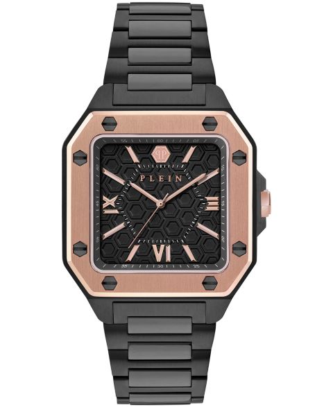 Мужские часы Philipp Plein Plein Edge IP Black Stainless Steel Bracelet Watch, 42mm