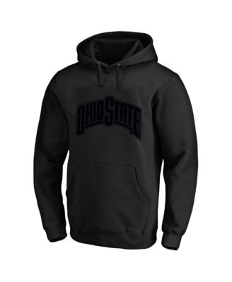 Men's  Black Ohio State Buckeyes Tonal Hoodie