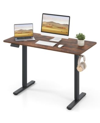 48 in x 24 in Ergonomic Electric Standing Desk with 3 Memory Settings for Home Office