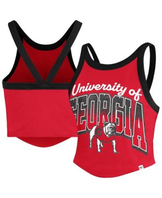 Women's '47 Red Georgia Bulldogs Shimmer Shadow Sporty Tank Top