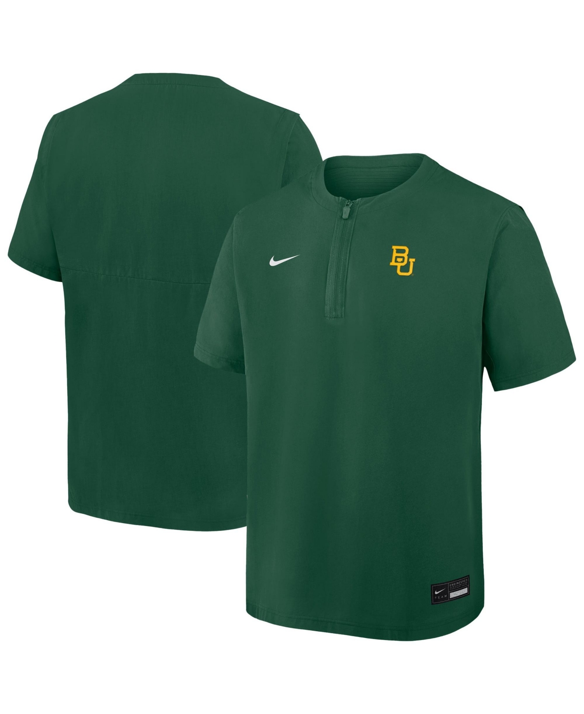 Nike Men's Green Baylor Bears Dri-fit Quarter-Zip Wind shirt - Green