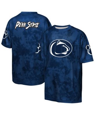 Big Boys and Girls Navy Penn State Nittany Lions Off-Side Sublimated T-Shirt
