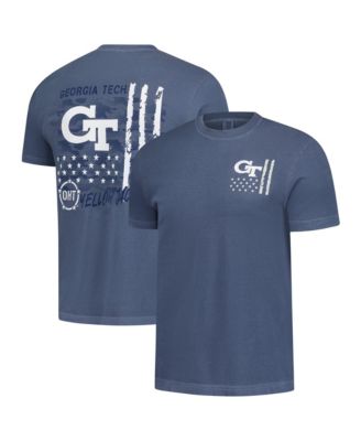 Men's  Navy Georgia Tech Yellow Jackets Comfort Colors OHT Camo Overlay T-Shirt