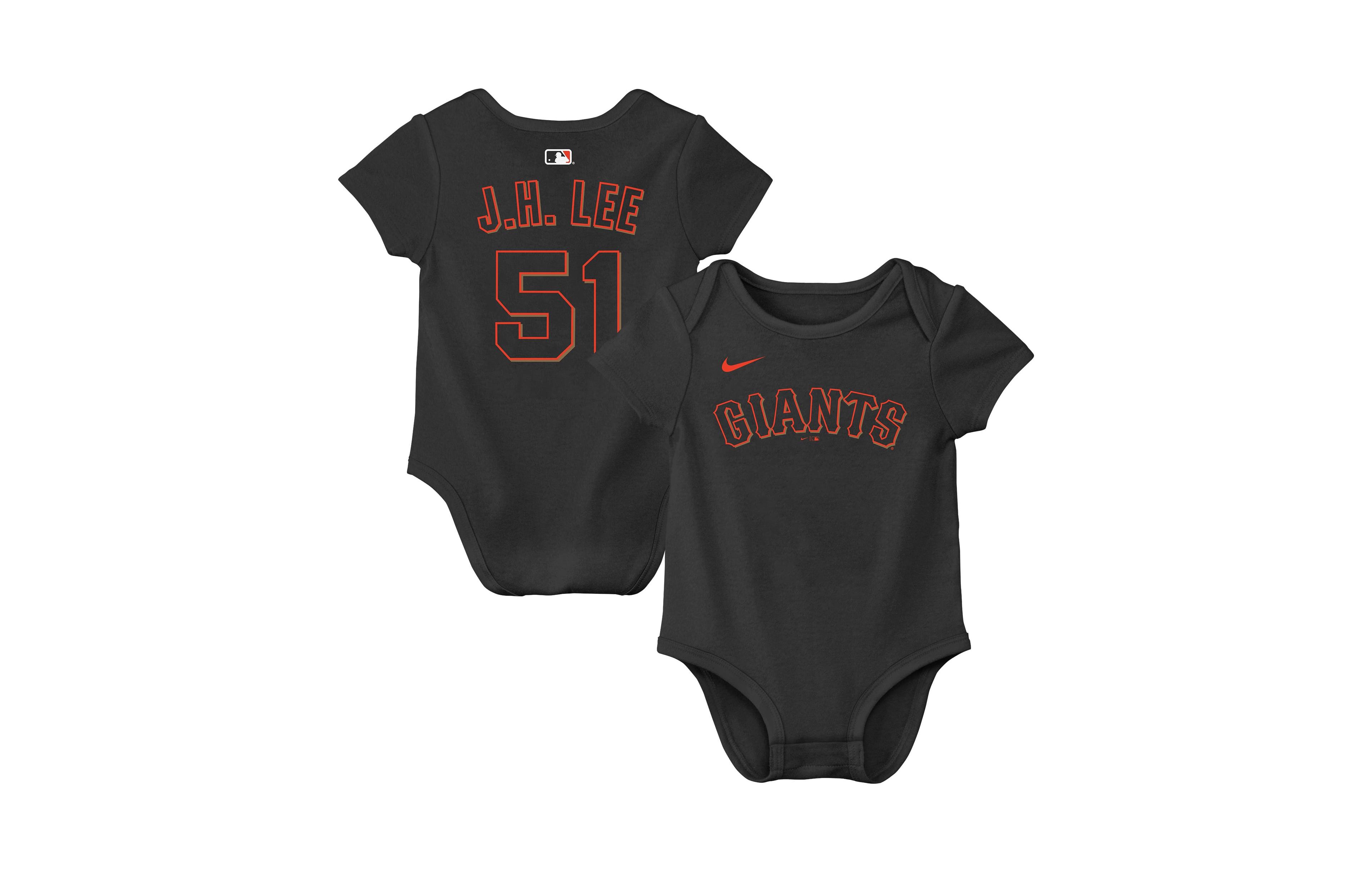 Nike Baby Boys' and Girls' Jung Hoo Lee Black San Francisco Giants Name Number Bodysuit