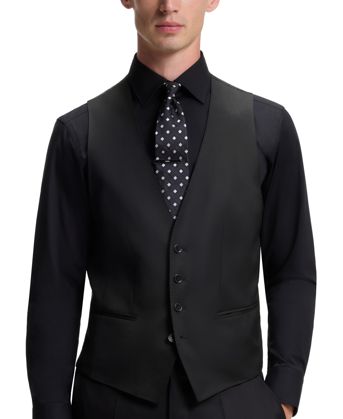 Boss Men's Single-Breasted Waistcoat