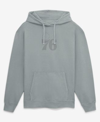 Men's Gray Philadelphia 76ers Washed Hoodie