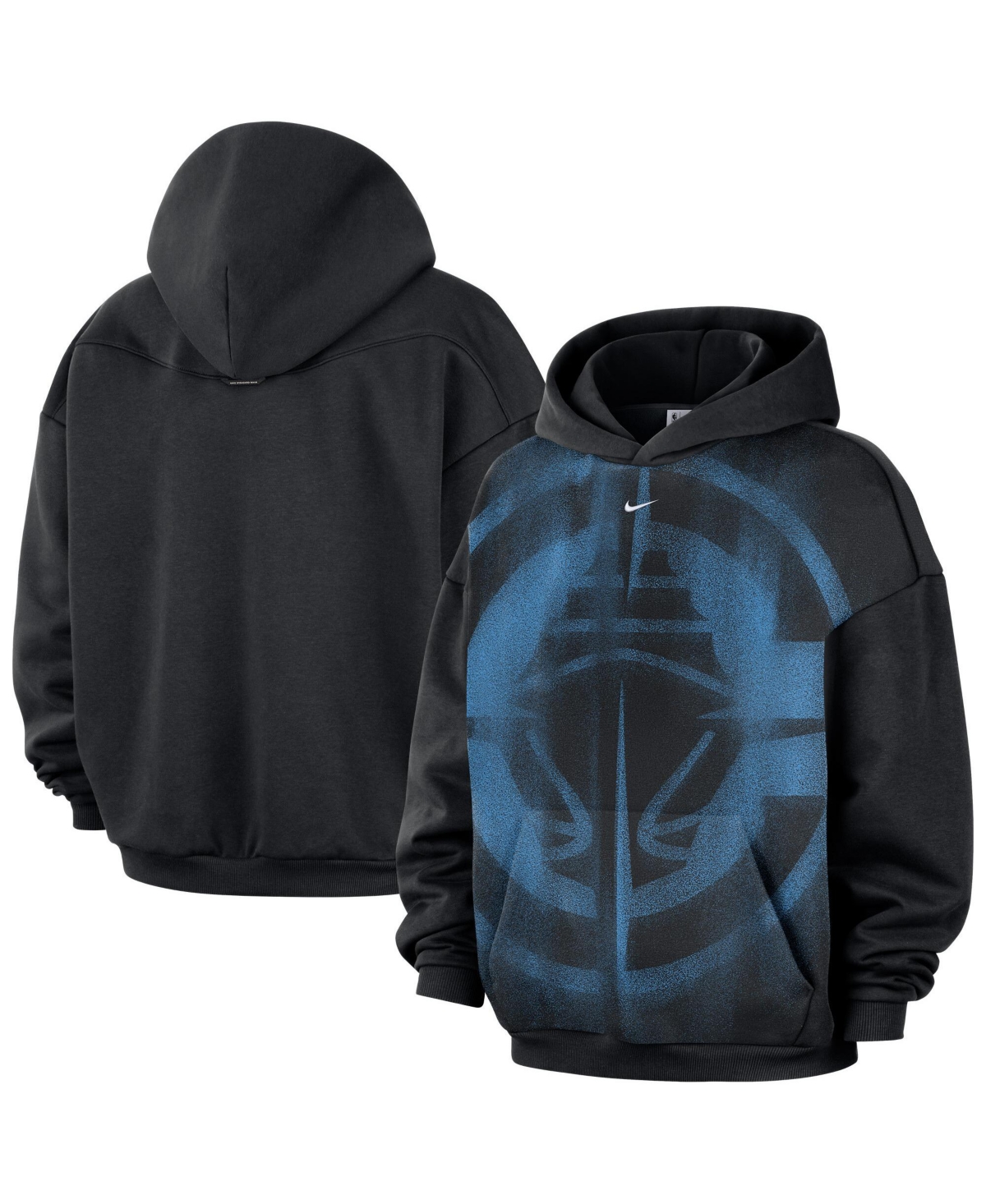 Nike Men's Black/ White La Clippers Icon Practice Hoodie