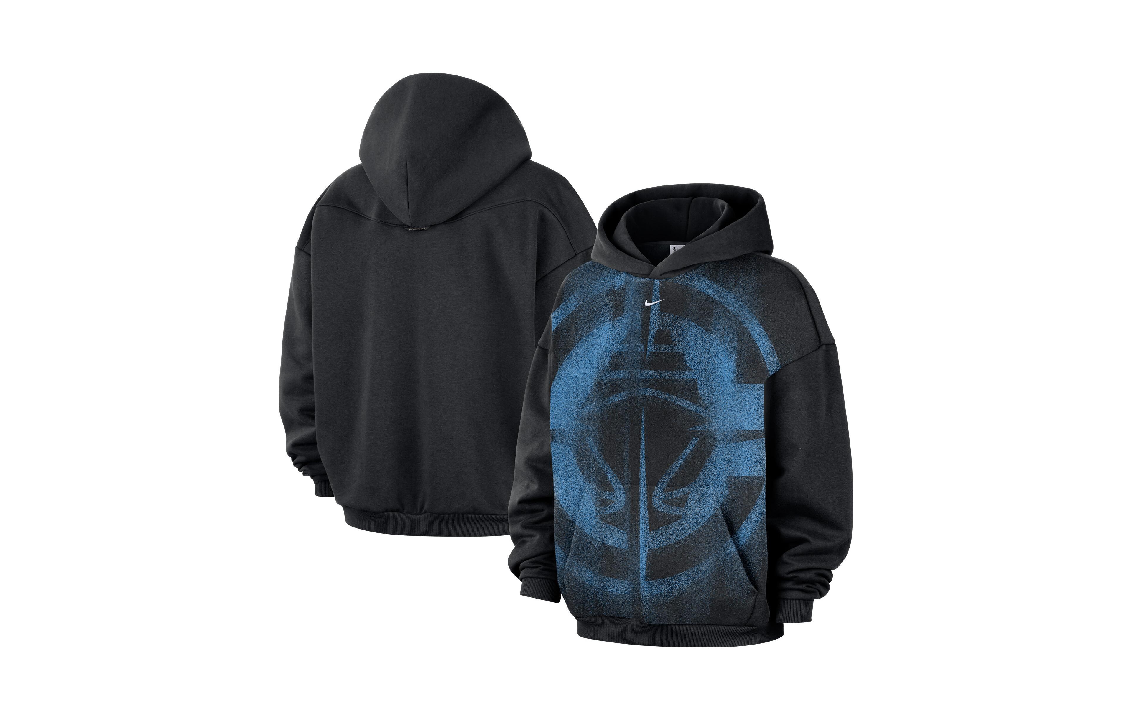 Nike Men's Black/ White La Clippers Icon Practice Hoodie