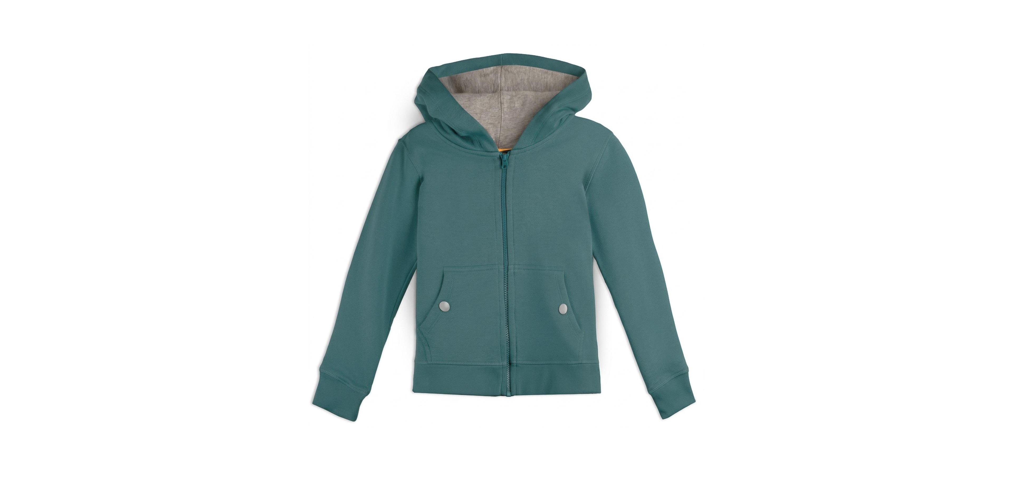 Mightly Boys' and Girls' 2T-5T Full-Zip Organic Cotton Hoodie