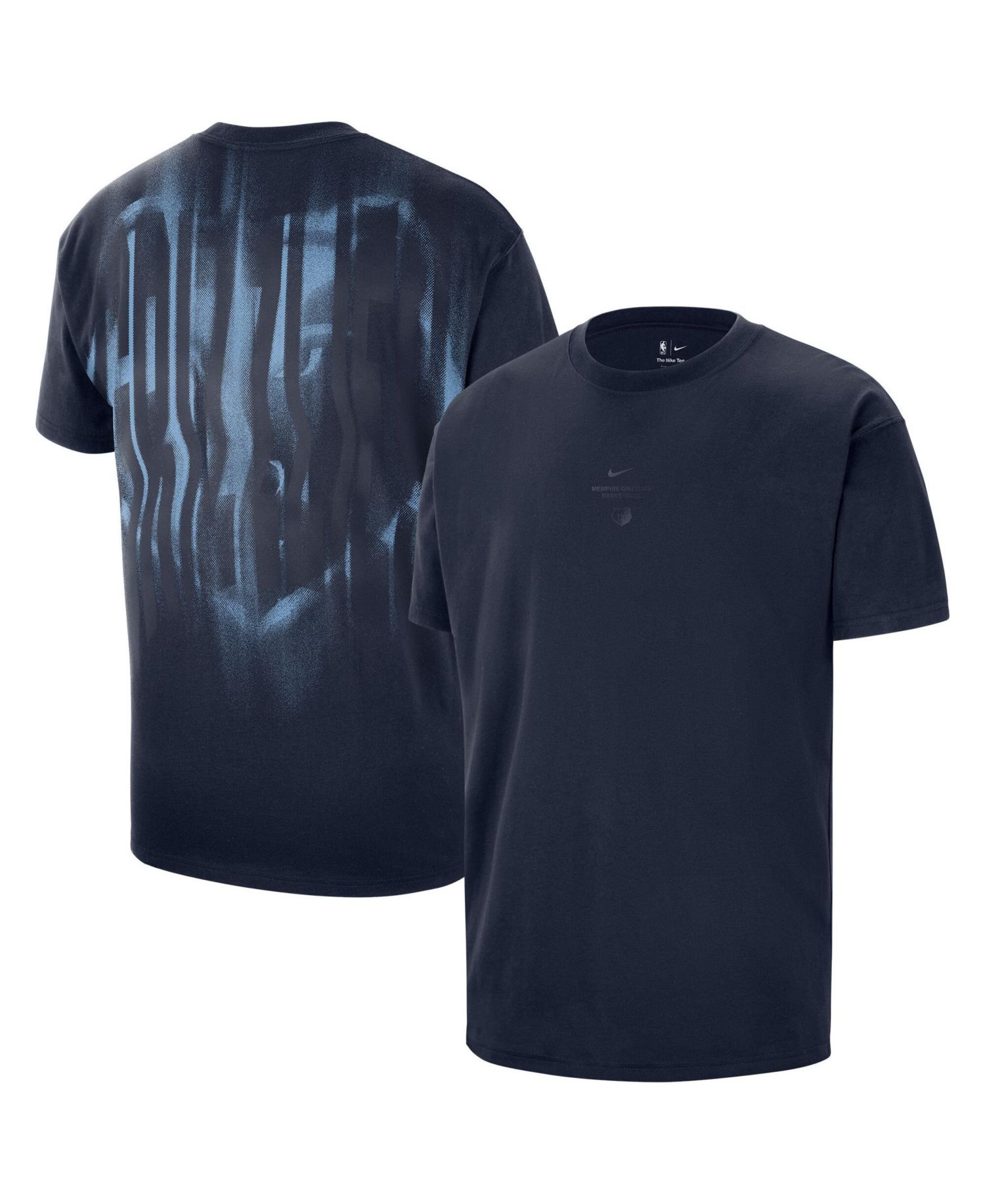 Men's Navy Memphis Grizzlies 2026 Standard Issue Pre-Game Max 90 T-Shirt