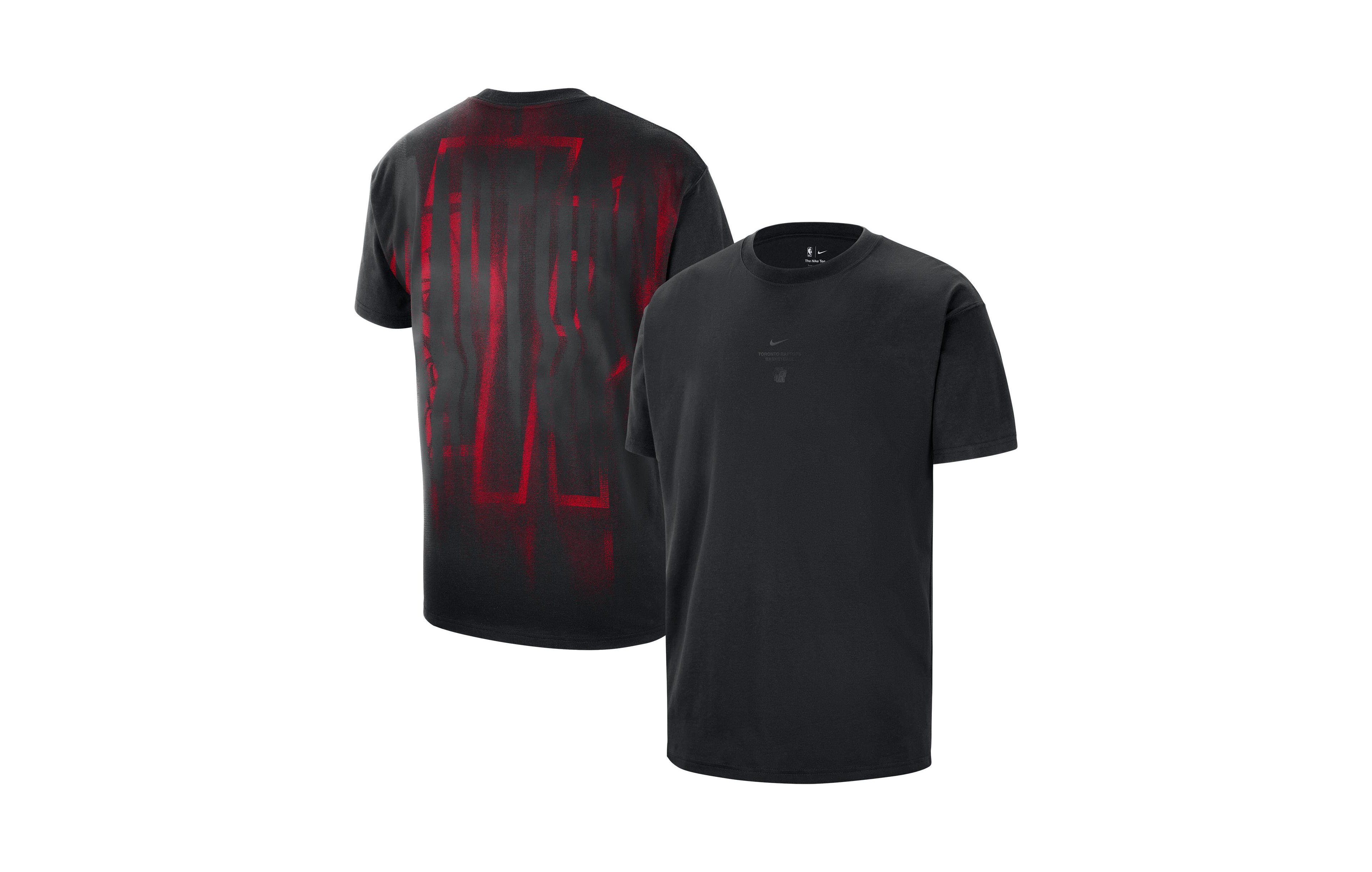 Nike Men's Black Toronto Raptors Pregame Max90 T-Shirt