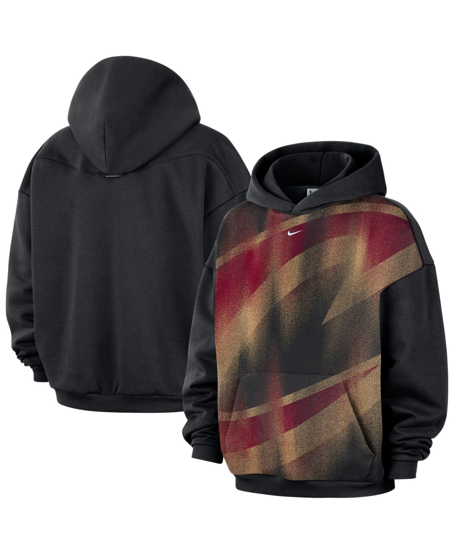 Men's Black Cleveland Cavaliers 2026 Standard Issue Practice Icon Fleece Pullover Hoodie