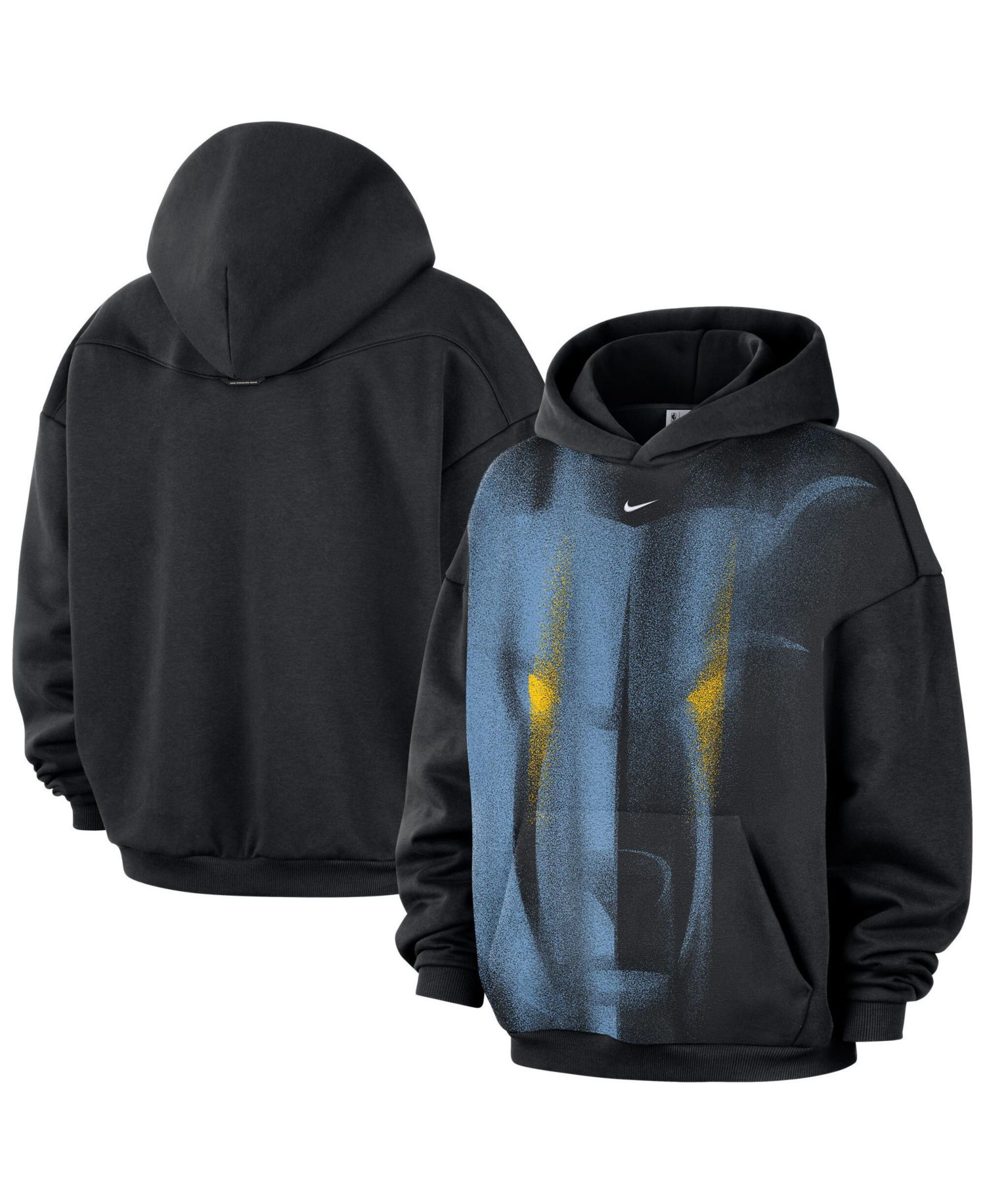 Men's Black Memphis Grizzlies 2026 Standard Issue Practice Icon Fleece Pullover Hoodie