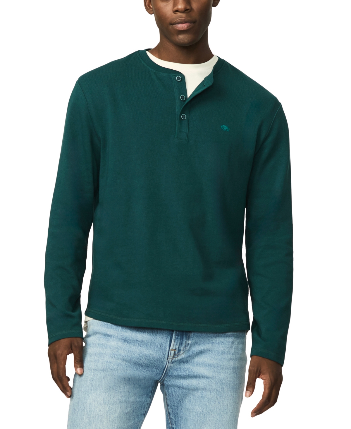 Buffalo David Bitton Men's Kambo Long-Sleeve Regular-Fit Henley