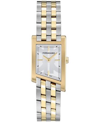 Men's Two-Tone Stainless Steel Bracelet Watch, 39x24mm