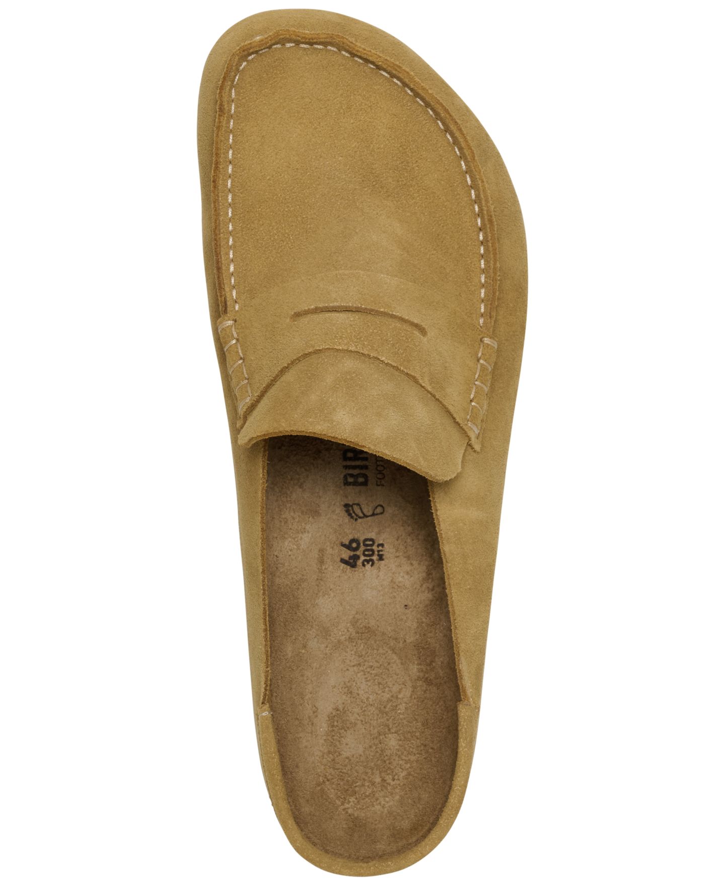 Мужские сабо Birkenstock Naples Suede Loafer-Inspired, цвет: Коричневый — фото 5